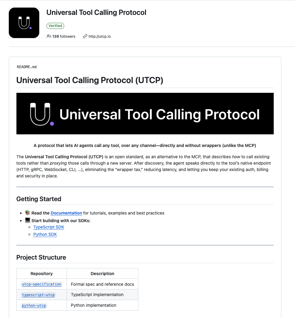 UTCP全新工具调用协议，提升AI代理效率并降低延迟