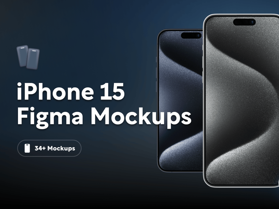 iPhone15样机figma免费素材下载