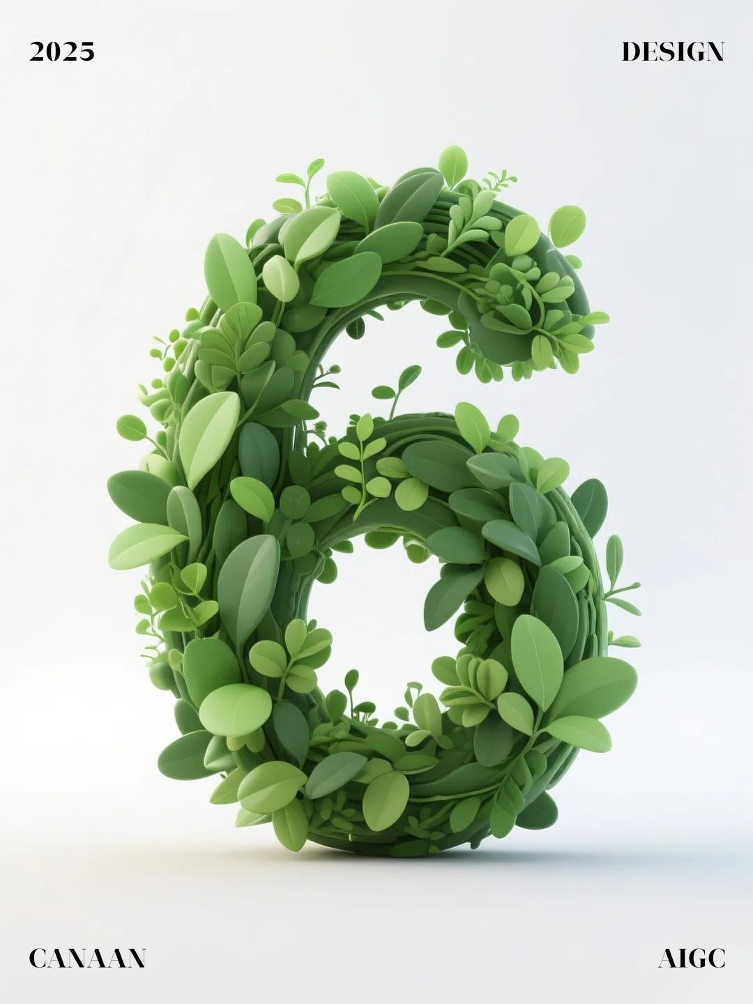 绿色植物数字设计