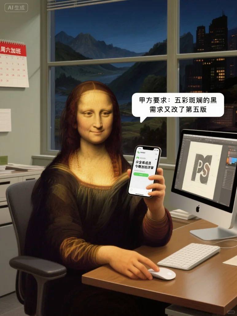 996 爆改世界名画！打工人看了直呼真实！