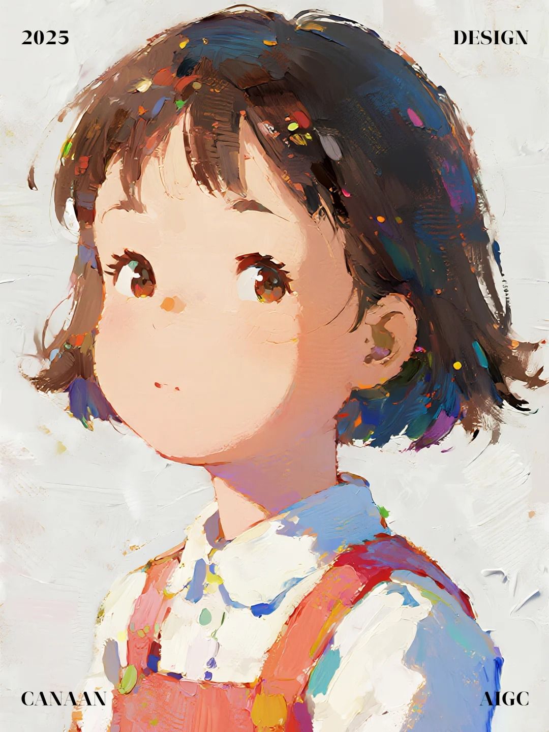 动漫人物厚涂油画风格