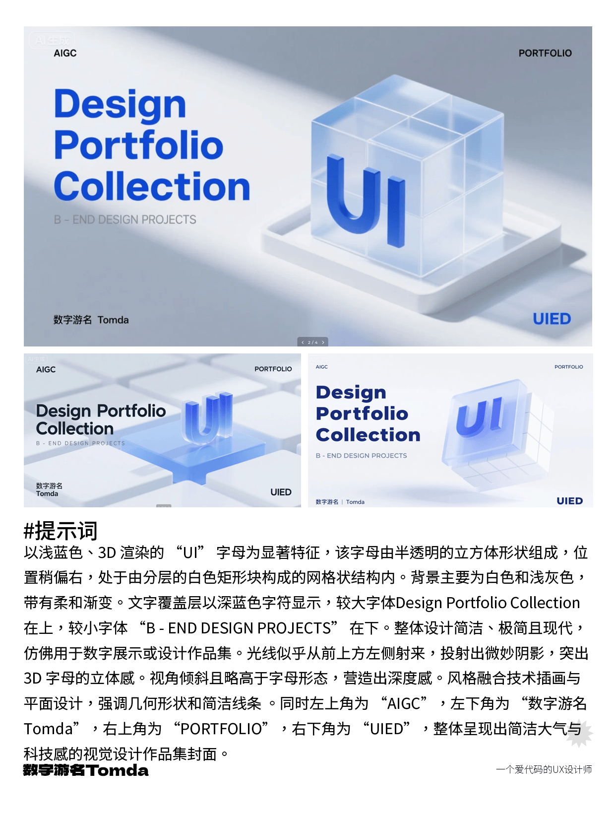 作品集封面不用愁，即梦AI帮你高效搞定！