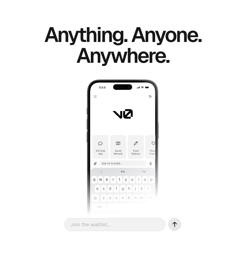 Vercel v0 iOS版发布：AI驱动移动端全栈开发与自然语言应用生成