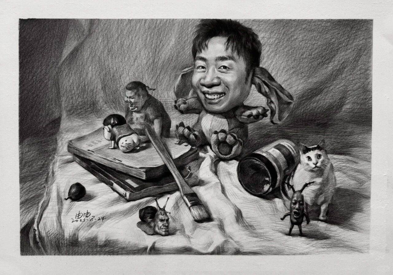 不正经的素描正经画，笑不活了！