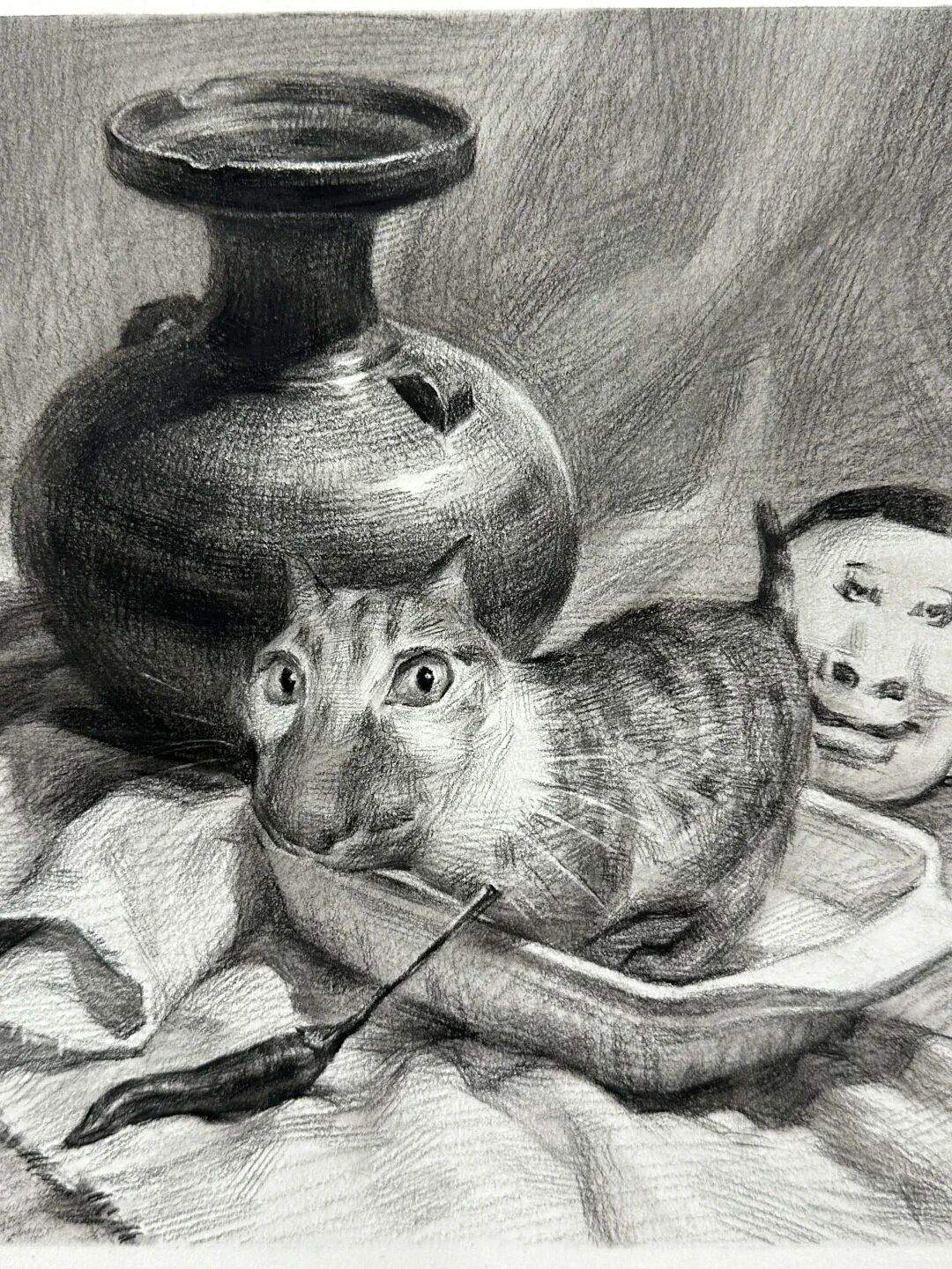 不正经的素描正经画，笑不活了！