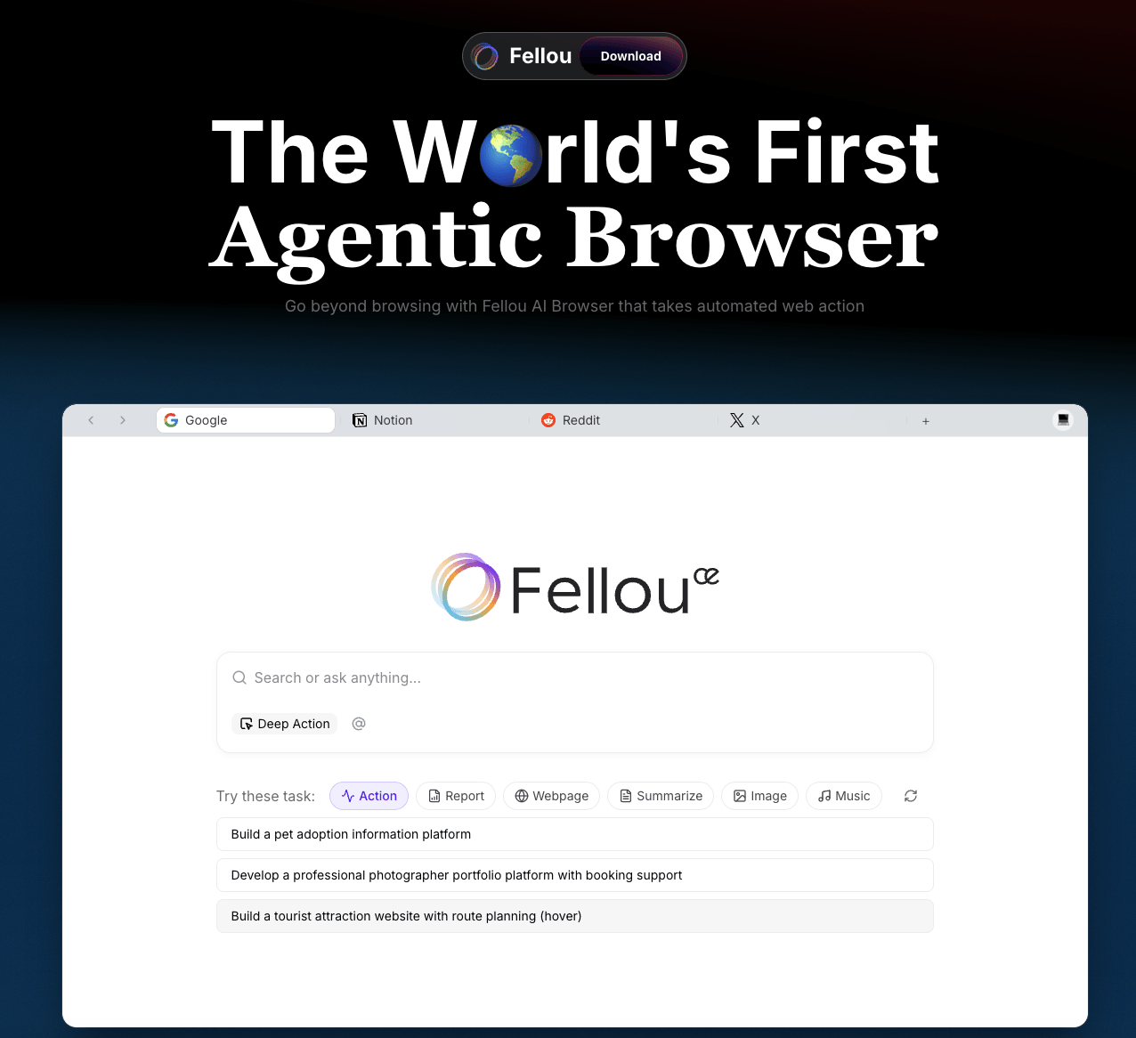 首款 AI Agent 浏览器 Fellou CE 发布!重新定义人机协作