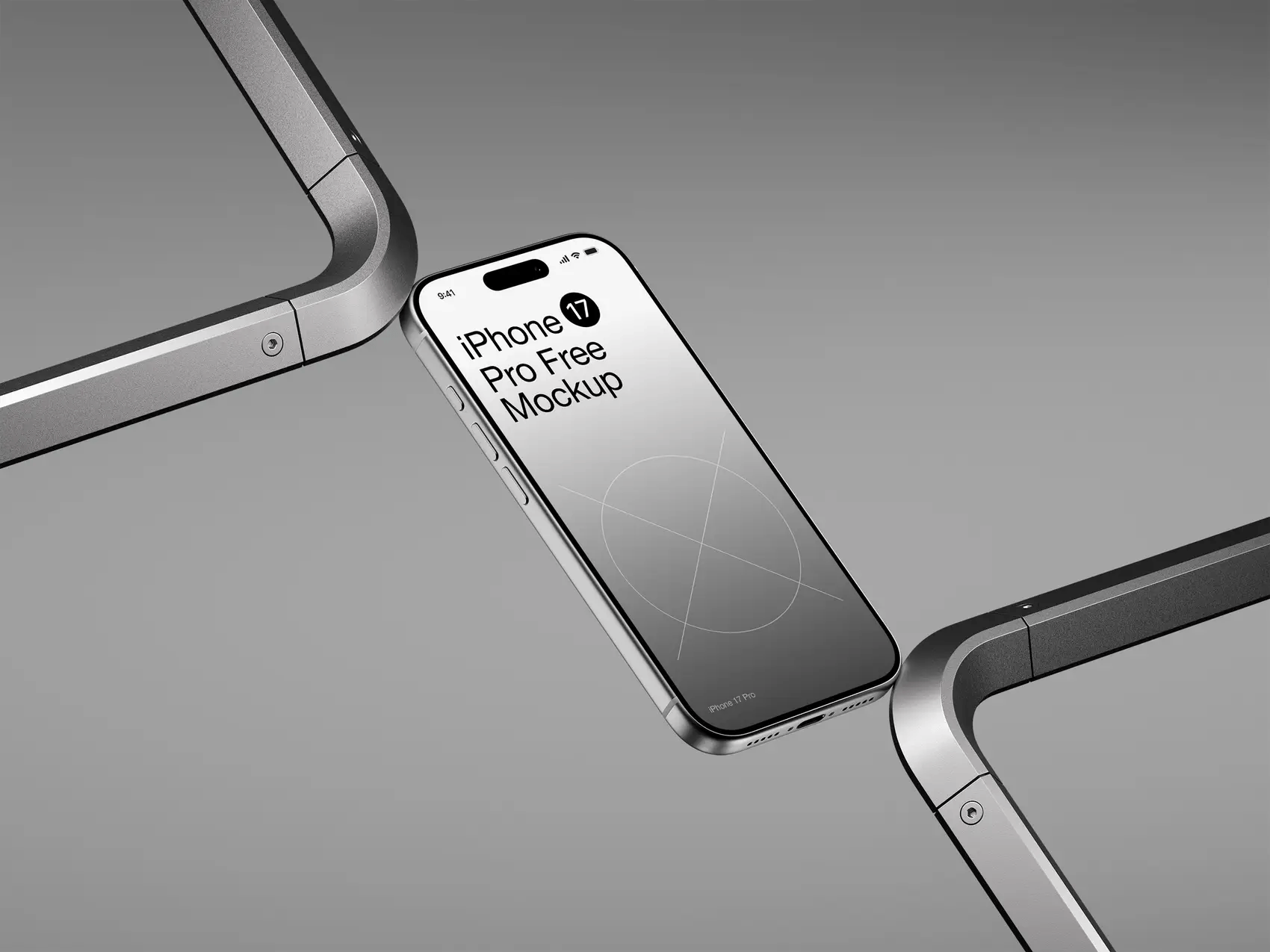 iPhone17样机psd免费素材下载