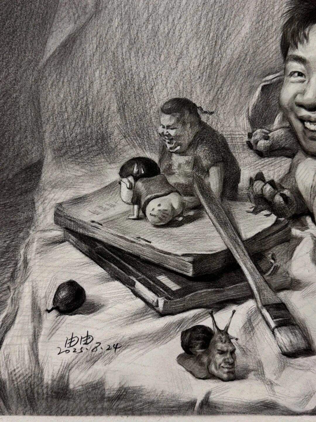 不正经的素描正经画，笑不活了！