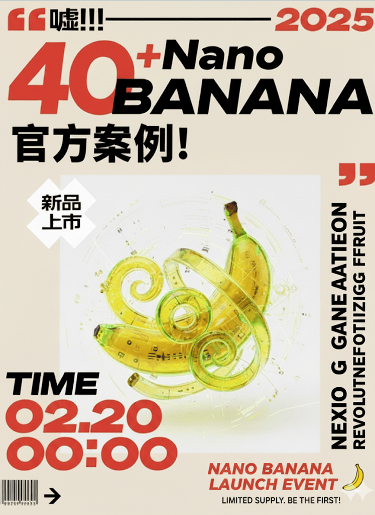 40+Nano banana 官方案例合集!附提示词!
