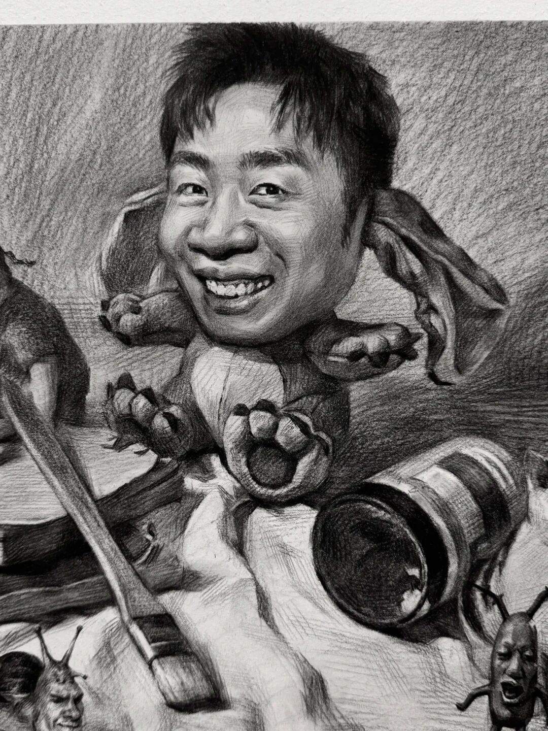 不正经的素描正经画，笑不活了！