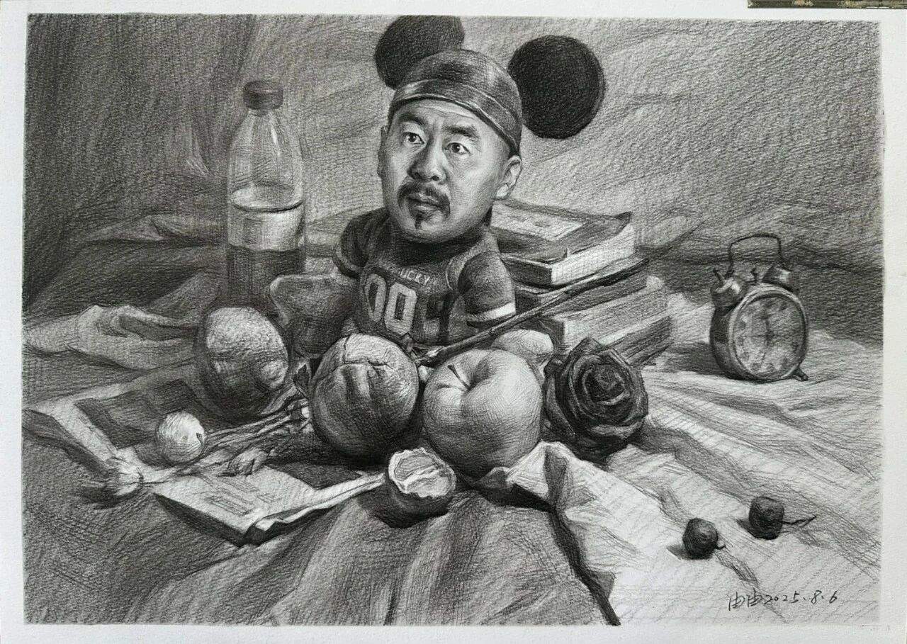 不正经的素描正经画，笑不活了！