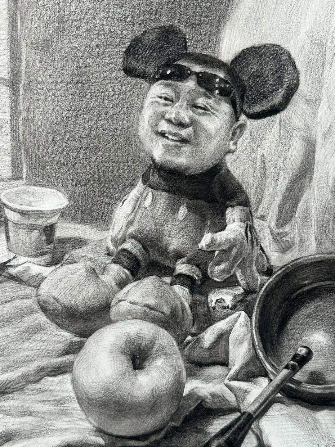 不正经的素描正经画，笑不活了！