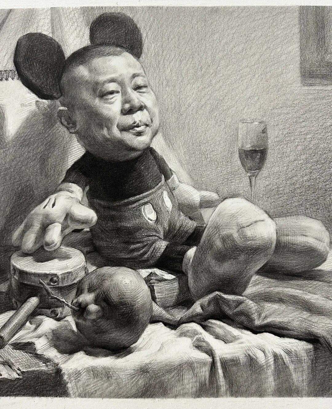 不正经的素描正经画，笑不活了！