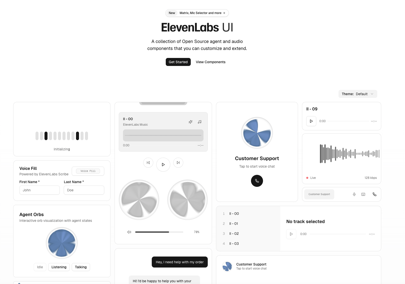AI 语音界面利器来了!ElevenLabs 推出开源组件库 “ElevenLabs UI”