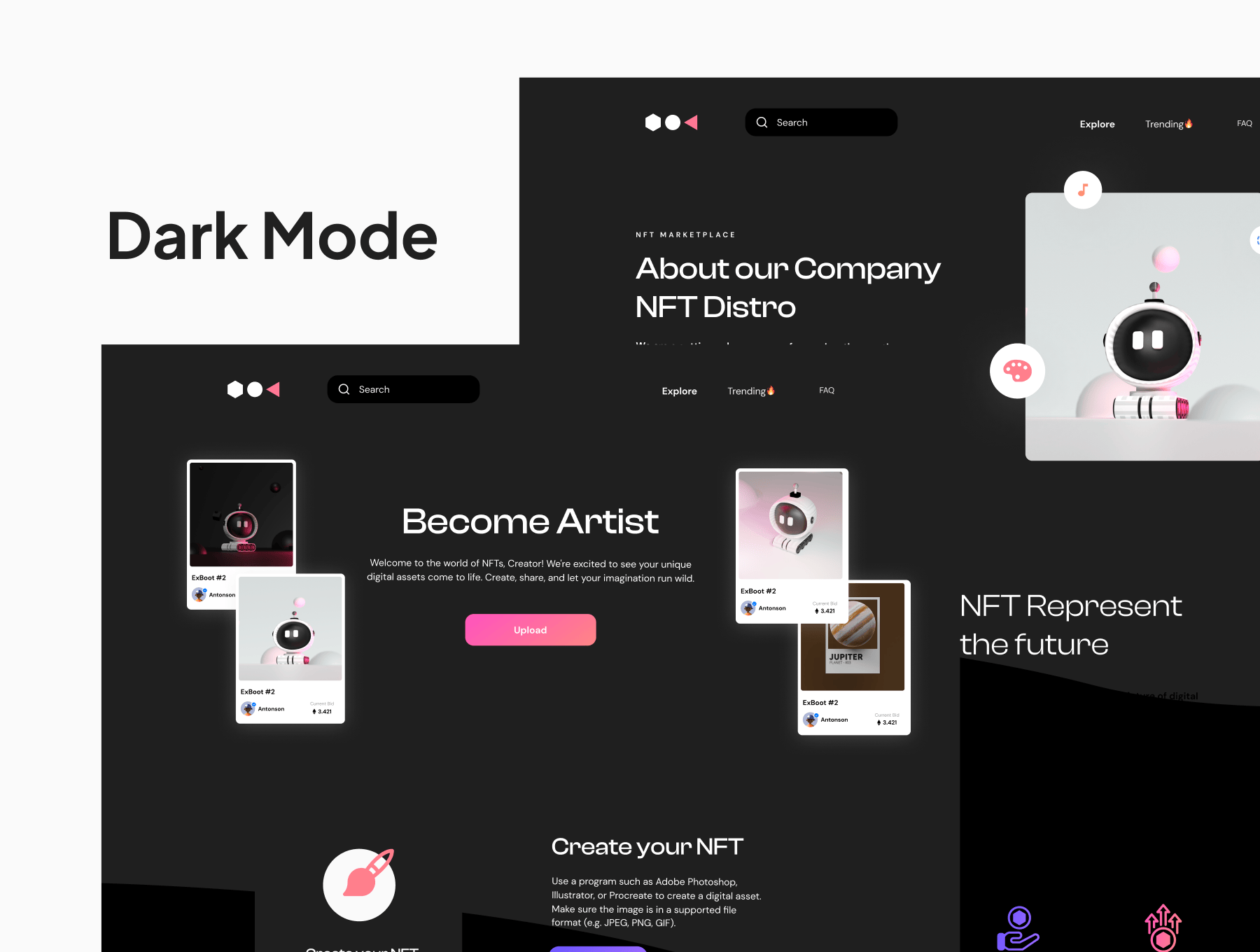 NFT 网站figma素材下载