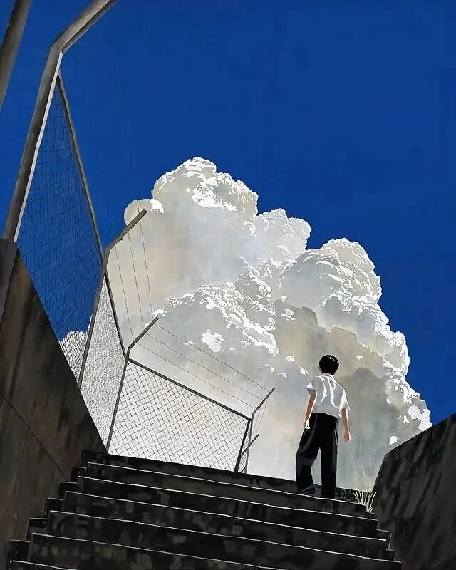 离谱，这云到底怎么画出来的？？？
