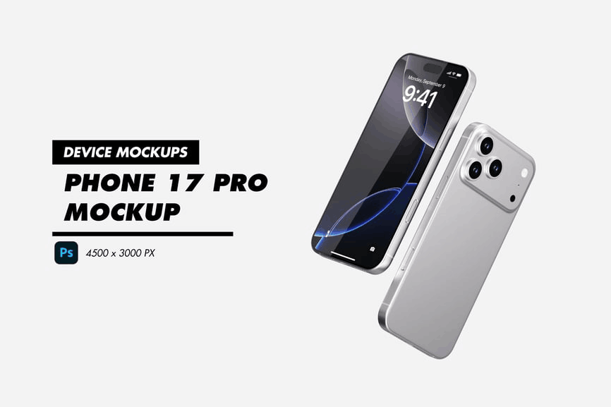 iPhone 17 Pro 手机样机源文件下载