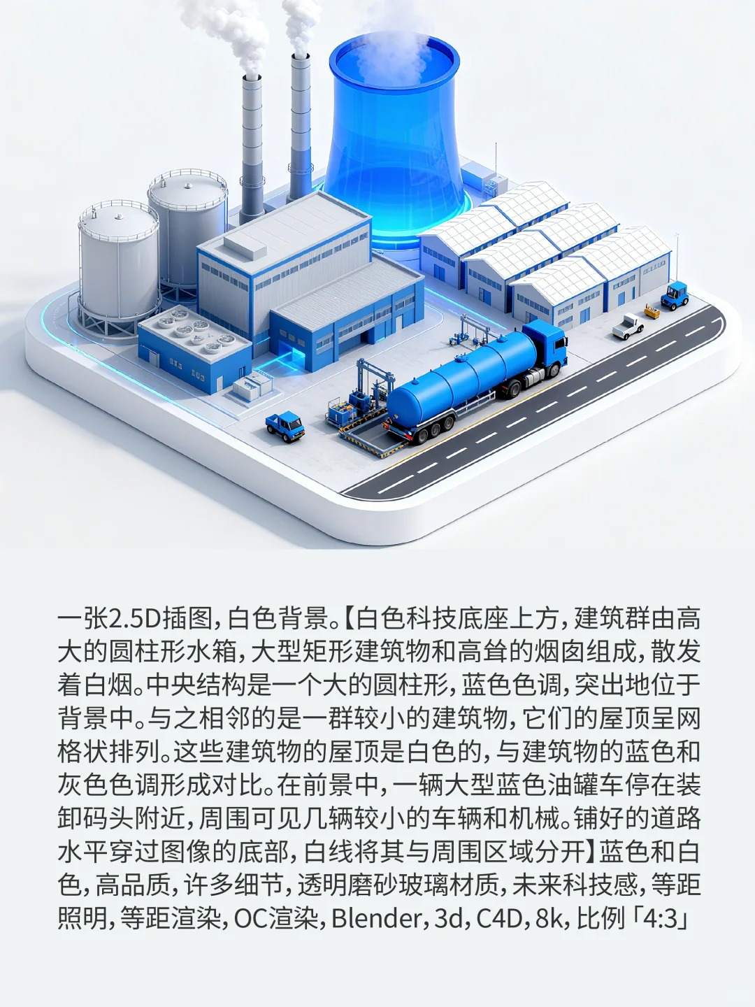 多个2.5D行业场景图标【附提示词】