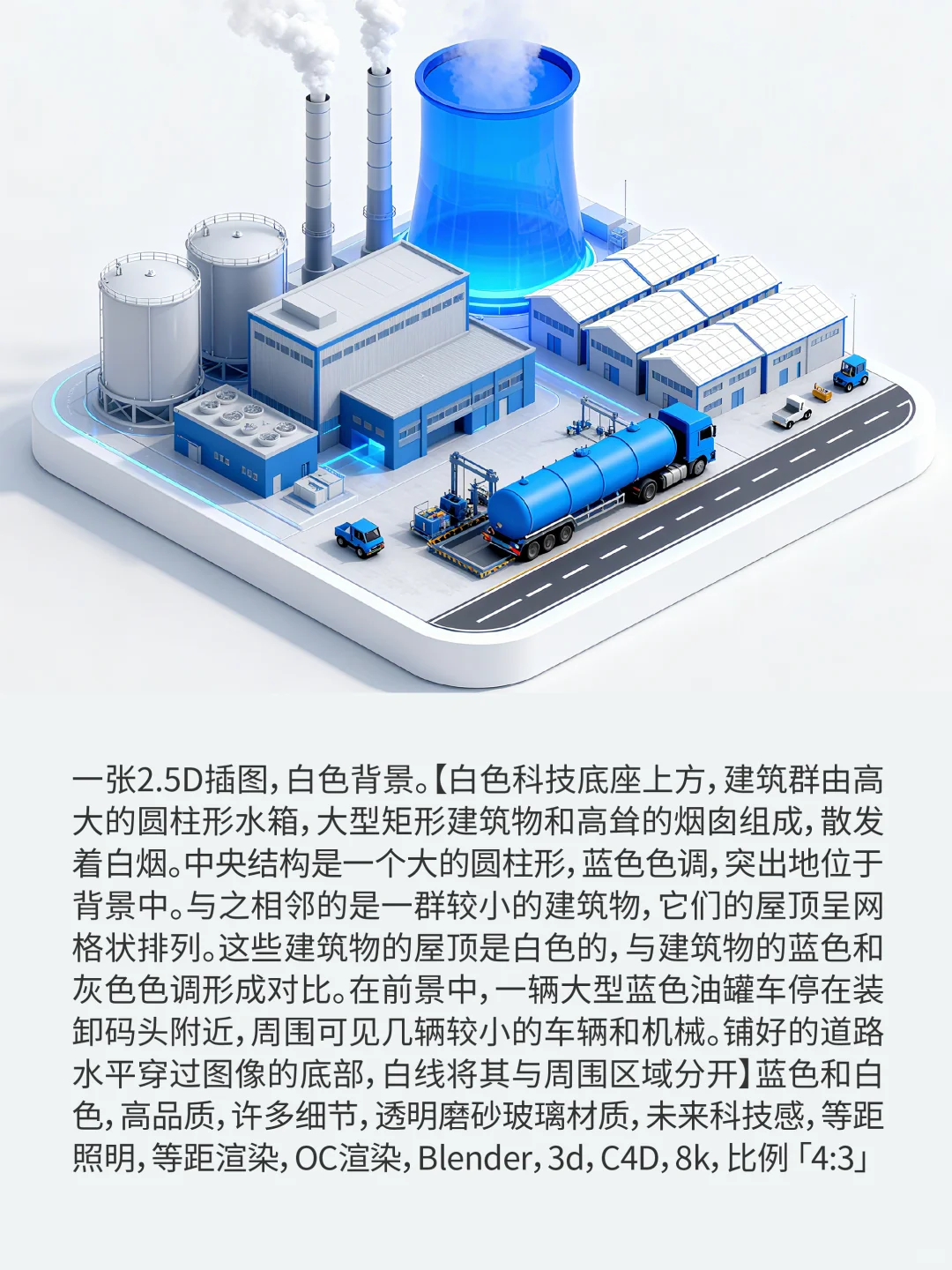 多个2.5D行业场景图标【附提示词】