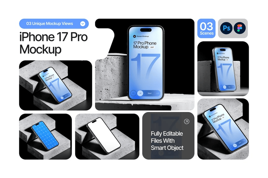 iPhone 17 Pro 智能手机源文件下载