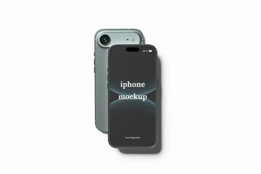 iPhone 17 Air 样机设计素材模板源文件下载