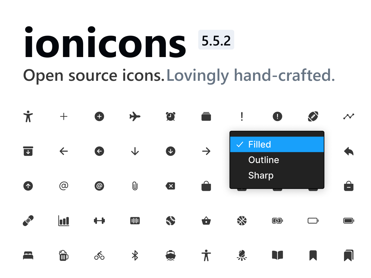 ionicons 三个风格app 图标集figma免费素材下载