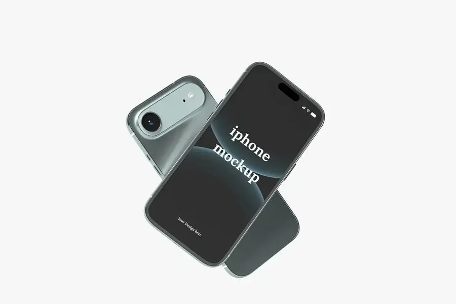 iPhone 17 Air 样机设计素材模板源文件下载