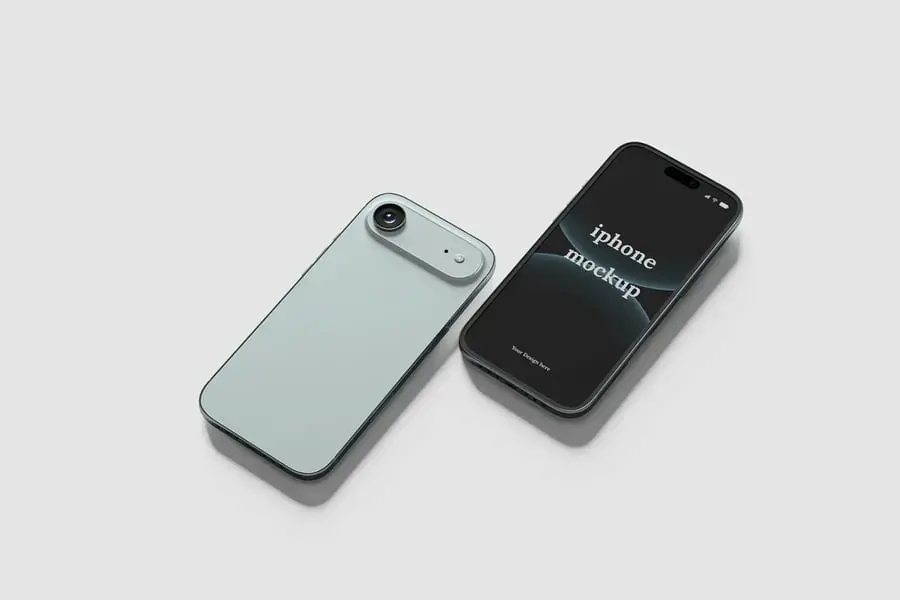 iPhone 17 Air 样机设计素材模板源文件下载