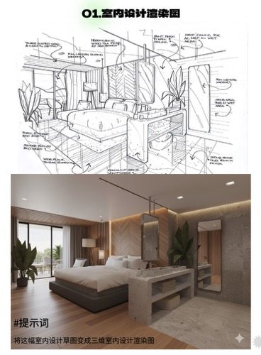 AI室内设计渲染图