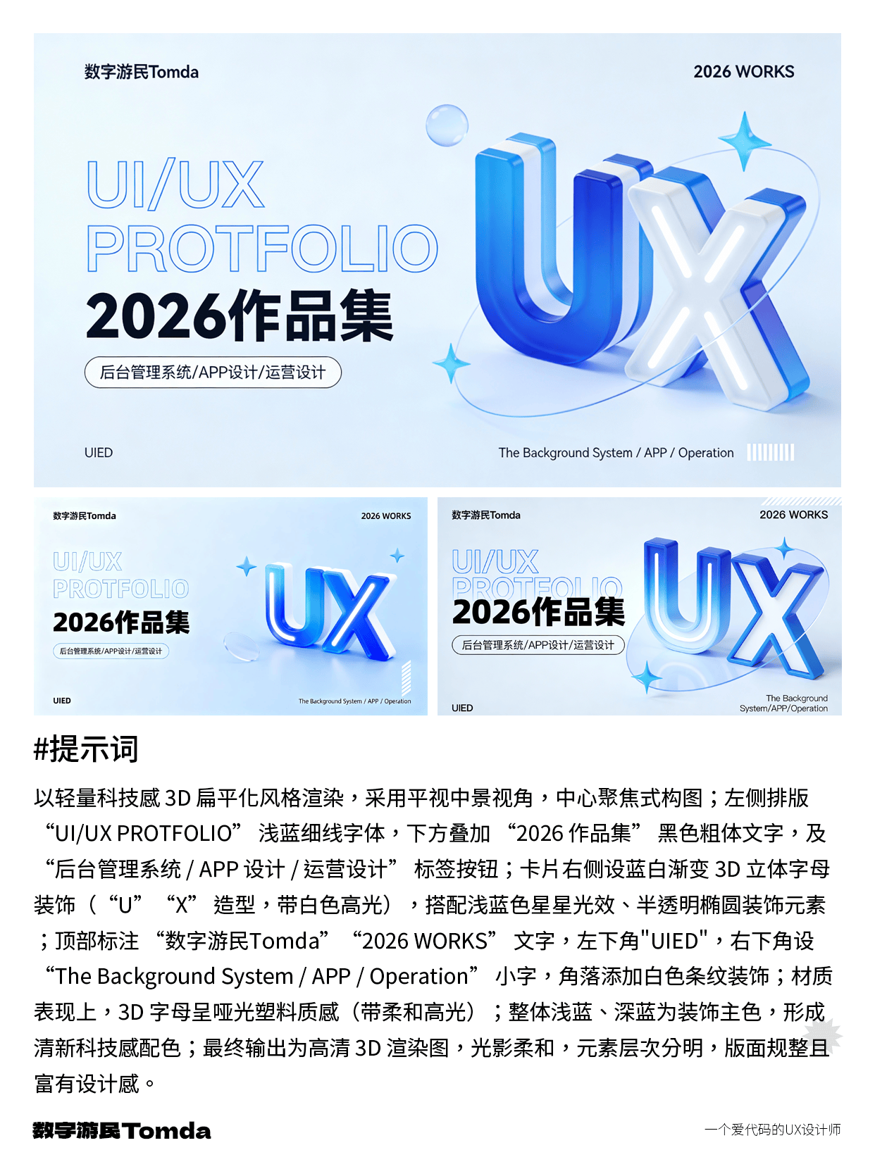 设计作品集封面不用愁，AI帮你高效搞定！