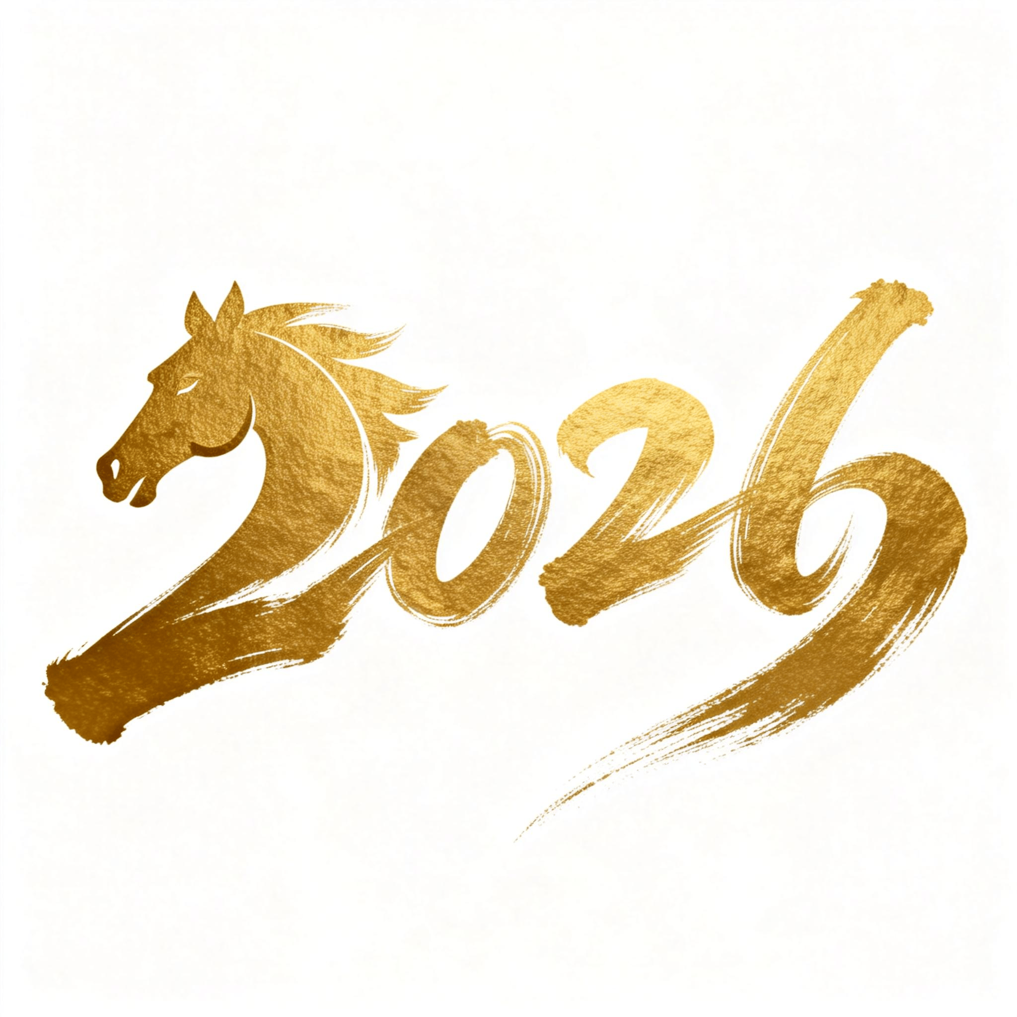 马年2026艺术字体设计AI字体提示词