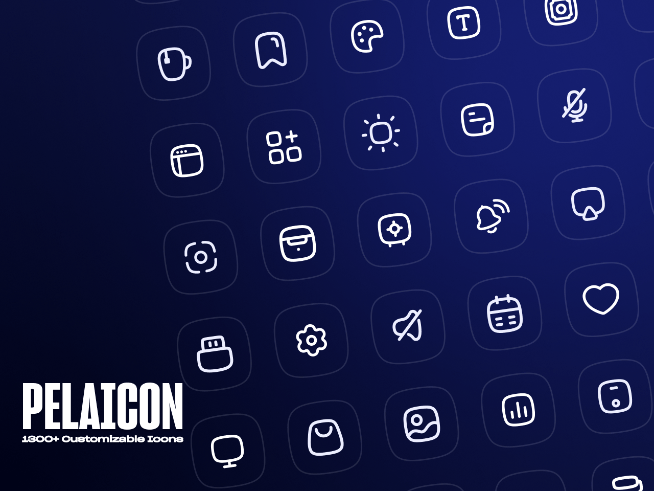 Pelaicon 1300+图标figma免费素材下载