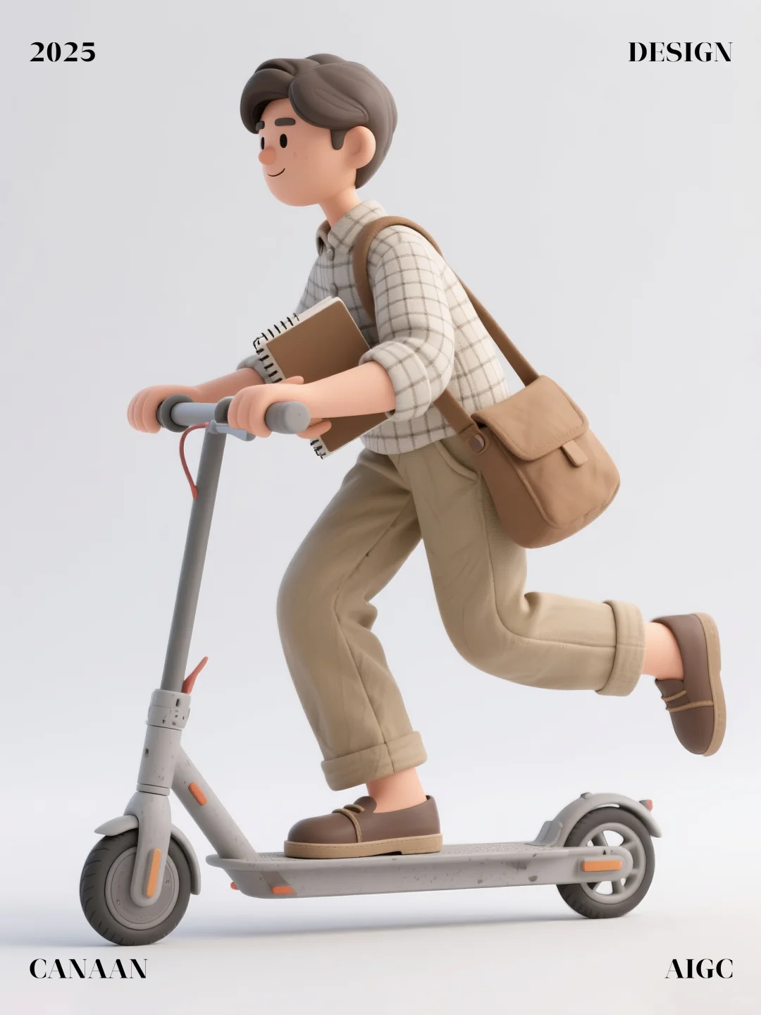 3D卡通滑板车