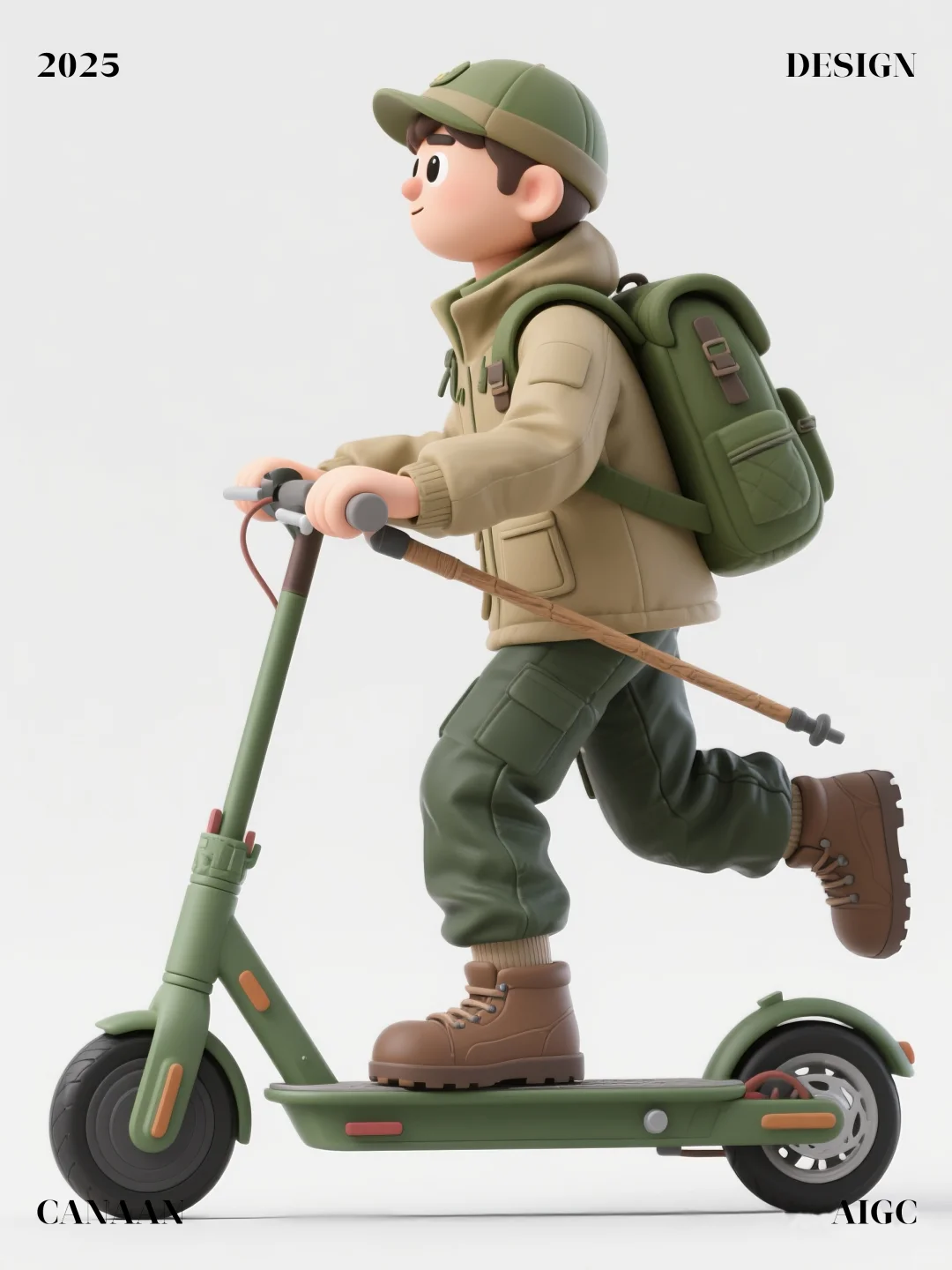 3D卡通滑板车