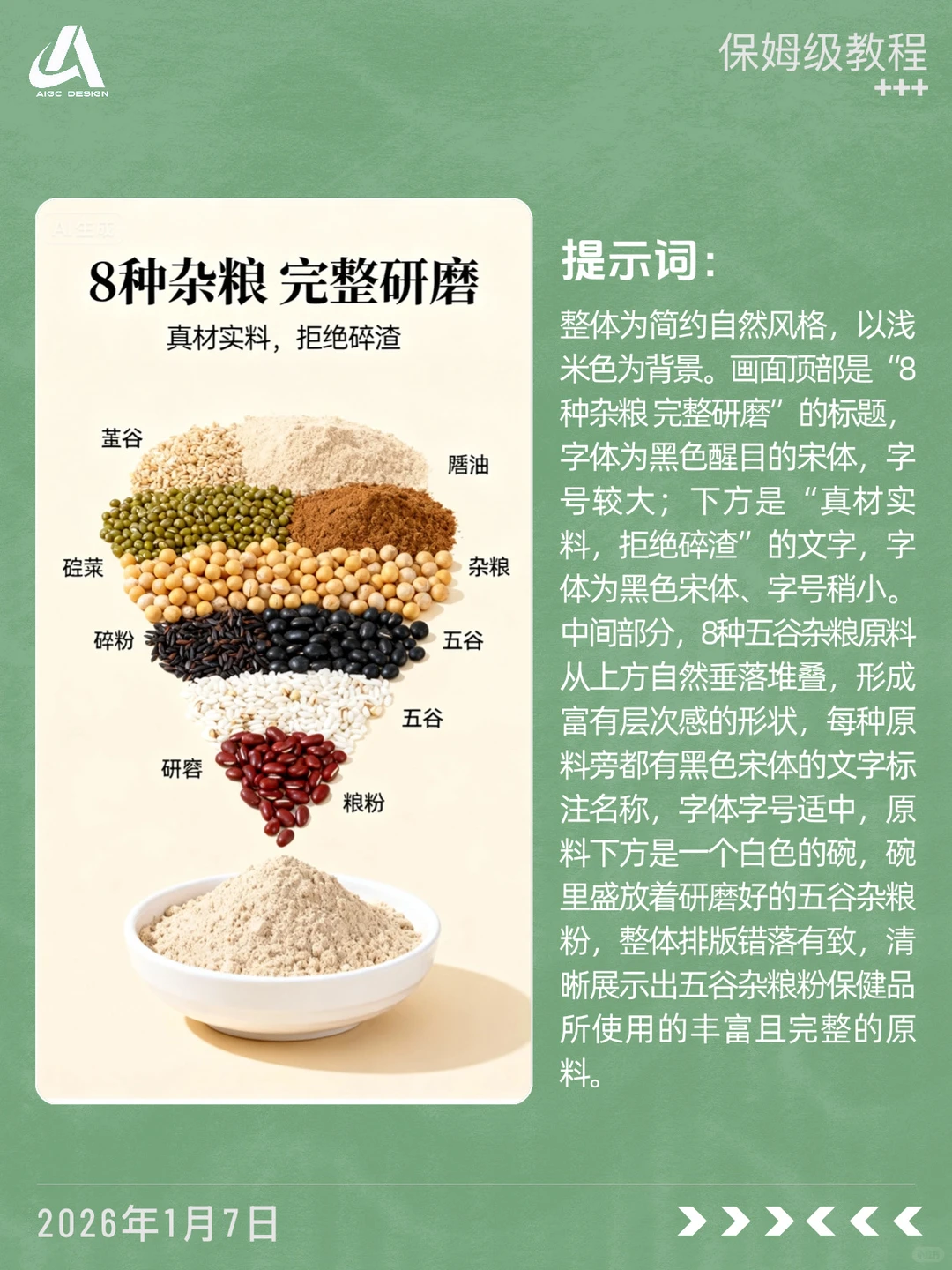 ?原料展示模块，拿去抄
