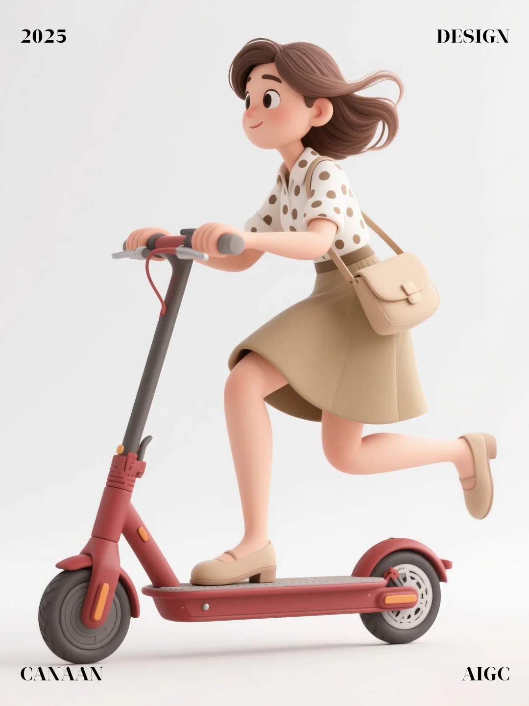 3D卡通滑板车