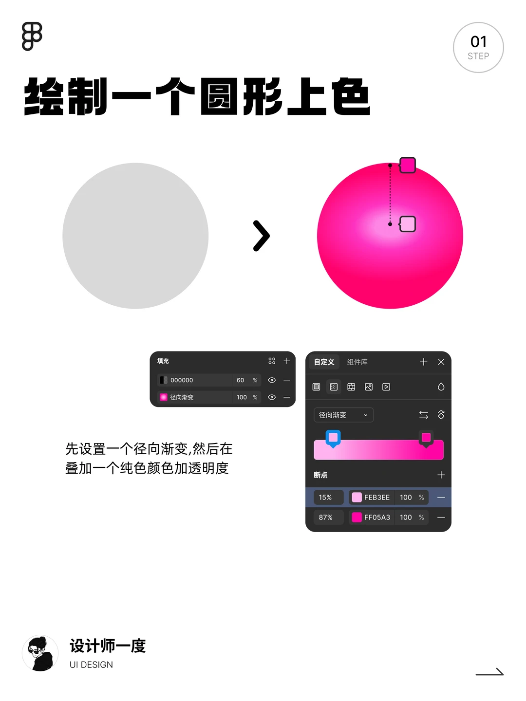 UI设计 | Figma4步制作轻质感爱心图标教程