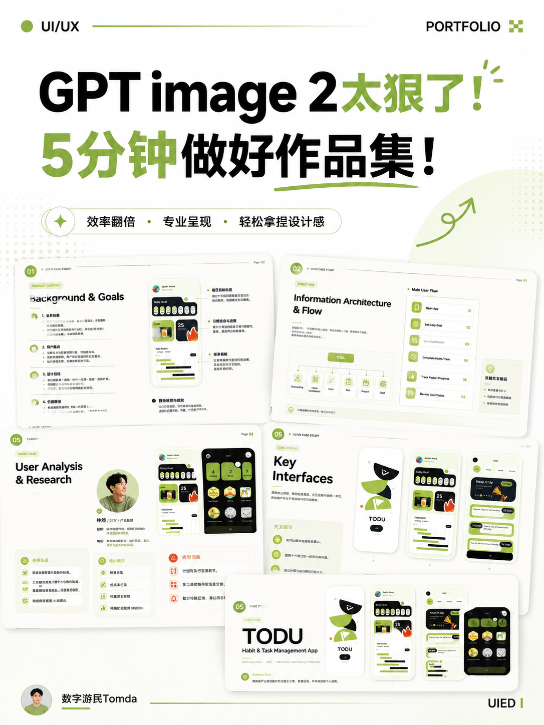 GPT image 2太狠了！ 5分钟做好作品集！插图