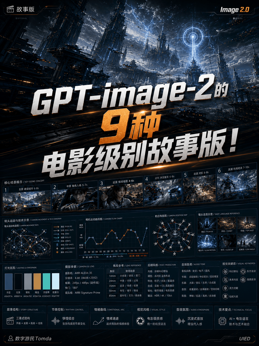 GPT-image-2的9种电影级别故事版！