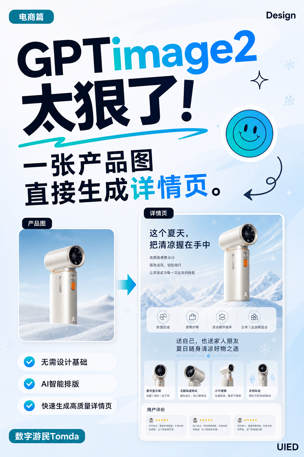 GPTimage2太狠了！一张产品图直接生成详情页
