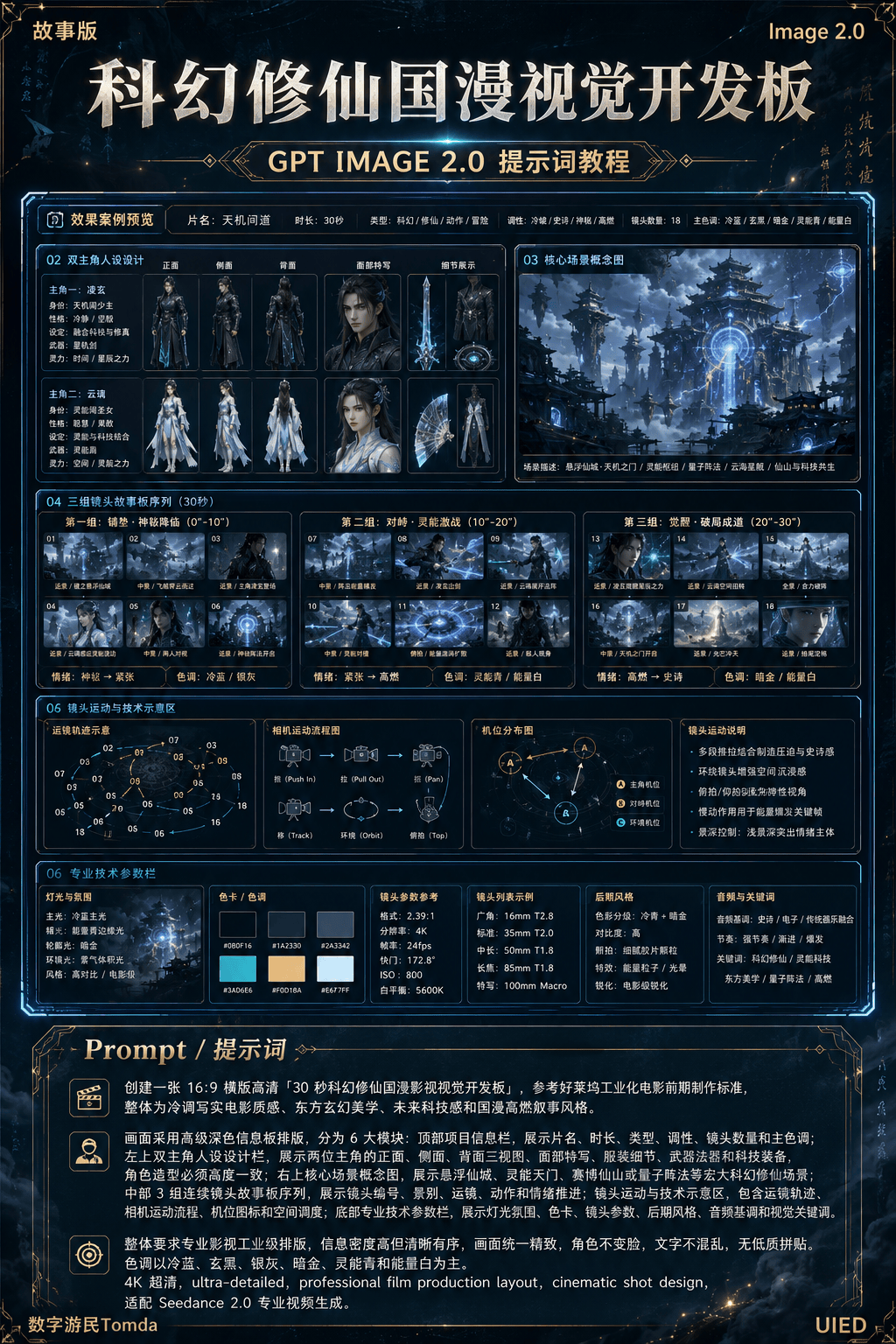 GPT-image-2的9种电影级别故事版！